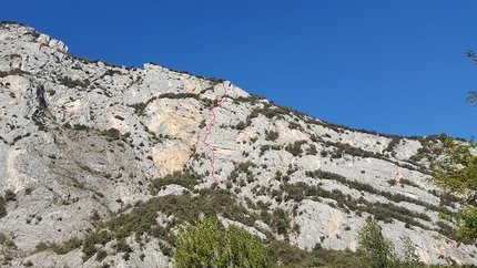 Il Dado è tratto, Monte Casale, Valle del Sarca - Il tracciato di Il Dado è tratto al Monte Casale in Valle del Sarca (Giovanni Andriano, Marco Bozzetta, Costante Carpella)