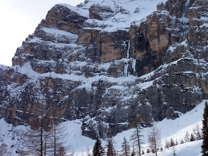 Cascata Solo per i tuoi occhi - Monte Pelmo - La cascata dal sentiero