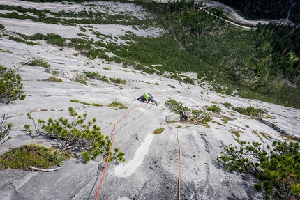 Arrampicata plaisir sull'Unterer Spitzhüttenkopf nel Karwendel, Austria