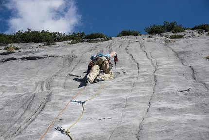 Unterer Spitzhüttenkopf, Karwendel, climbing, Peter Manhartsberger, Stephan Weckschmied - Peter Manhartsberger e Stephan Weckschmied sulle vie nuove a Unterer Spitzhüttenkopf, Karwendel, Austria