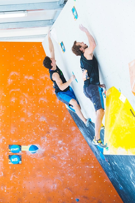 Campionato Italiano Boulder 2020 - Davide Colombo e Michael Piccolruaz durante il Campionato Italiano Boulder 2020