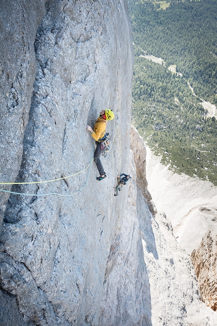 Sass de la Crusc, Dolomiti, Martin Dejori, Titus Prinoth, Alex Walpoth - Xylophon Sass de la Crusc, Dolomiti: Martin Dejori, Titus Prinoth, Alex Walpoth nel 2020