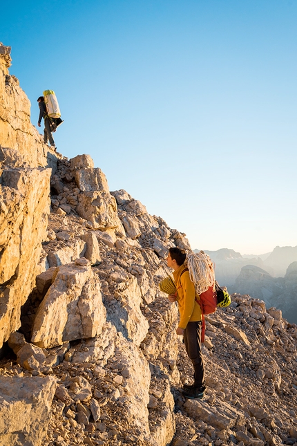 Sass de la Crusc, Dolomiti, Martin Dejori, Titus Prinoth, Alex Walpoth - Xylophon Sass de la Crusc, Dolomiti: Martin Dejori, Titus Prinoth, Alex Walpoth nel 2020