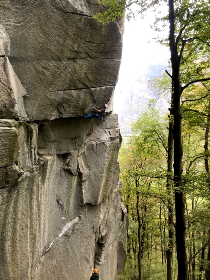 James Pearson, Cadarese, Tribe - James Pearson climbing Tribe at Cadarese