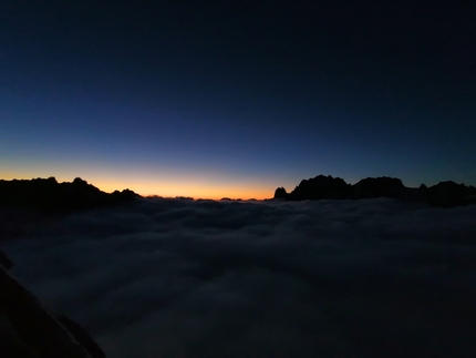 Grandes Jorasses, Via Cassin, Dario Bertoletti, Diego Manini, Luca Masarati - Via Cassin Grandes Jorasses: un ultimo sguardo all'orizzonte