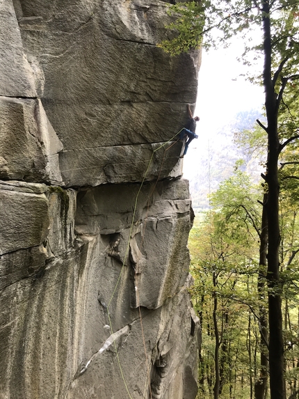 James Pearson, Cadarese, Tribe - James Pearson making the second ascent of Tribe at Cadarese, Italy on 21/10/2020