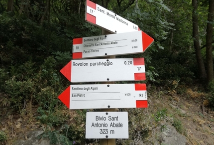 Camminare nei Colli Euganei - Oltre 100km di sentieri del Parco Regionale dei Colli Euganei hanno la segnaletica escursionistica del Club Alpino Italiano