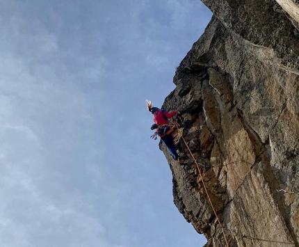 Federica Mingolla, Valle Orco, Colpo al cuore, Caporal - Federica Mingolla su Colpo al cuore al Caporal in Valle dell'Orco, novembre 2020