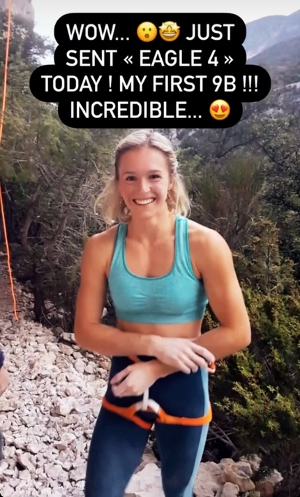 Julia Chanourdie da 9b, terza donna al mondo dopo Angela Eiter e Laura Rogora