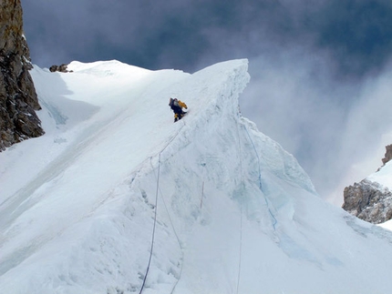 Gasherbrum II - Winter 2011 - Ascending towards Camp 2 on Gasherbrum II