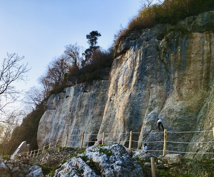 Falesia Dimenticata - La nuova staccionata alla Falesia Dimenticata