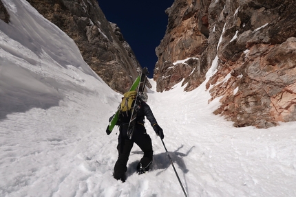 Scialpinismo Marmarole, Antelao, Sorapiss, Dolomiti - Traversata della catena Nord per Forcella Vanedèl - Marmarole (Val d’Oten, Forcella Vanedèl, Somadida - Palus San Marco)