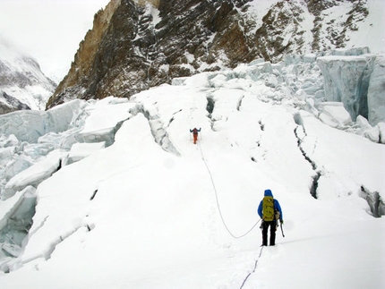 Gasherbrum II - Winter 2011 - In the Icefall