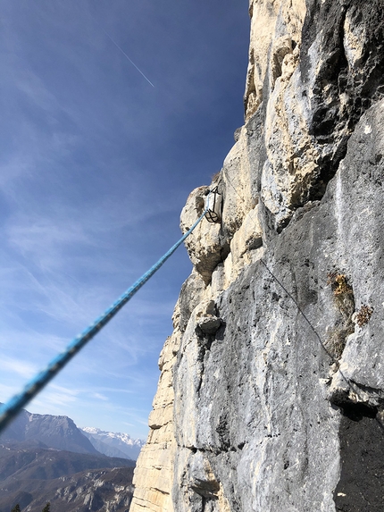 Campolongo arrampicata, Marco Toldo, Matthias Stefani, Franco Zuccollo, Renato Borgo - Marco Toldo e Matthias Stefani ripetendo la Diretta del Cafelate a Campolongo