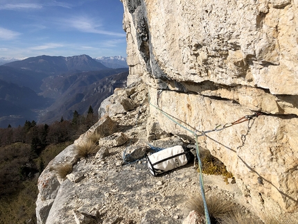 Campolongo arrampicata, Marco Toldo, Matthias Stefani, Franco Zuccollo, Renato Borgo - Marco Toldo e Matthias Stefani ripetendo la Diretta del Cafelate a Campolongo