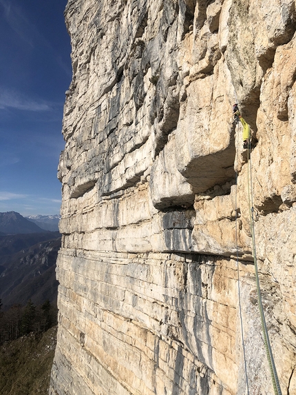 Campolongo arrampicata, Marco Toldo, Matthias Stefani, Franco Zuccollo, Renato Borgo - Marco Toldo e Matthias Stefani ripetendo la Diretta del Cafelate a Campolongo