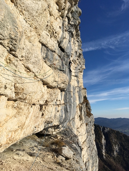 Campolongo arrampicata, Marco Toldo, Matthias Stefani, Franco Zuccollo, Renato Borgo - Marco Toldo e Matthias Stefani ripetendo la Diretta del Cafelate a Campolongo