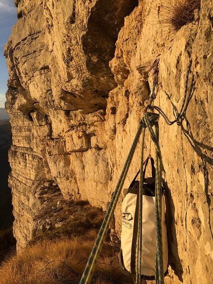 Campolongo arrampicata, Marco Toldo, Matthias Stefani, Franco Zuccollo, Renato Borgo - Marco Toldo e Matthias Stefani ripetendo la Diretta del Cafelate a Campolongo