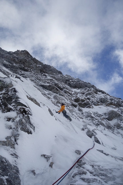 24 hours of freedom on Sagwand in Valsertal by Martin Feistl, Sven Brand