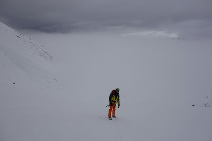 Sagwand, Valsertal, Austria, Martin Feistl, Sven Brand - Martin Feistl and Sven Brand climbing 24 hours of freedom on the north face of Sagwand, Valsertal, Austria (11/2020)