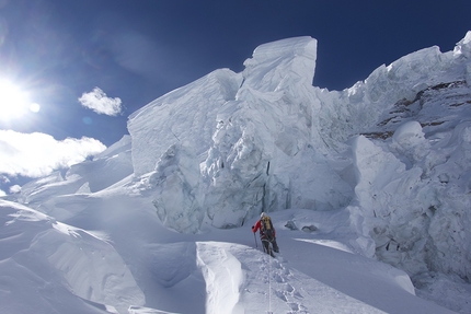 Simone Moro, Manaslu - Simone Moro impegnato sul Manaslu in Nepal