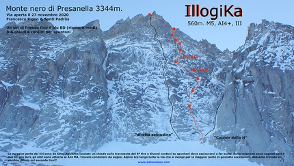 Monte Nero di Presanella, Illogika, Francesco Rigon, Santiago Padrós - Illogika al Monte Nero di Presanella di Francesco Rigon e Santiago Padrós