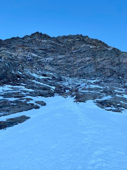 Paralpinism, Aaron Durogati, Simon Gietl, Monte Rauchkofel - The north face of Rauchkofel, climbed on 29/11/2020 by Simon Gietl and Aaron Durogati 