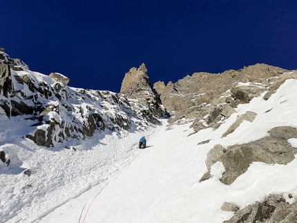 Brêche Picco Gugliermina, Monte Bianco, Enrico Bonino, Nicolas Meli  - Enrico Bonino e Nicolas Meli su Vols incertains, Brêche del Pic Gugliermina, Monte Bianco