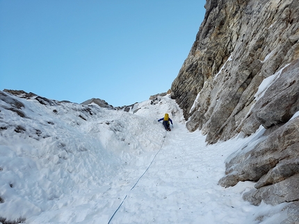 Valle dell’Orco, Gran Couloir della Levannetta, Levannetta, Valle Orco - Gran Couloir della Levannetta in Valle dell’Orco, Italy (Umberto Bado, Giancarlo Maritano 29/10/2020)