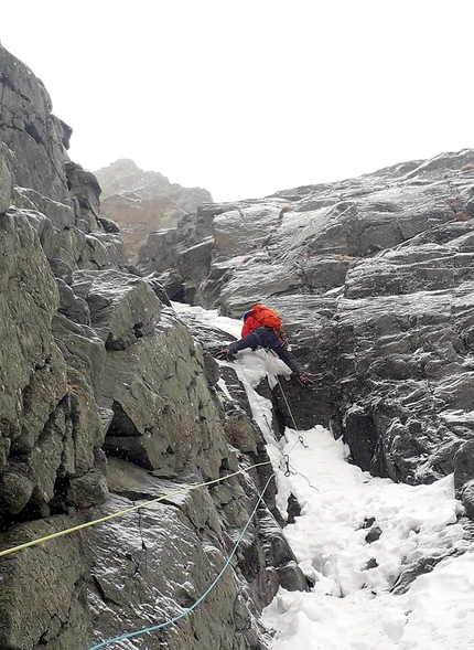 Rocce Russelle, Pian della Mussa, Giancarlo Maritano - Misto difficile su Alba Chiara alle Rocce Russelle, Pian della Mussa