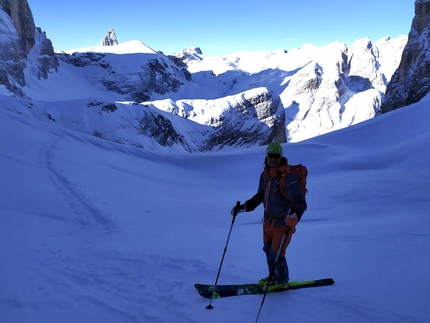 Phoenix, Monte Popera, Dolomiti, Simon Gietl, Andrea Oberbacher - L'apertura di Phoenix al Monte Popera nelle Dolomiti di Sesto (Simon Gietl, Andrea Oberbacher 27/12/2020)