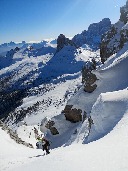 Cima Ambrizzola, Dolomites - Cima Ambrizzola (Croda da Lago), Dolomites (Francesco Vascellari, Loris De Barba 01/02/2020)