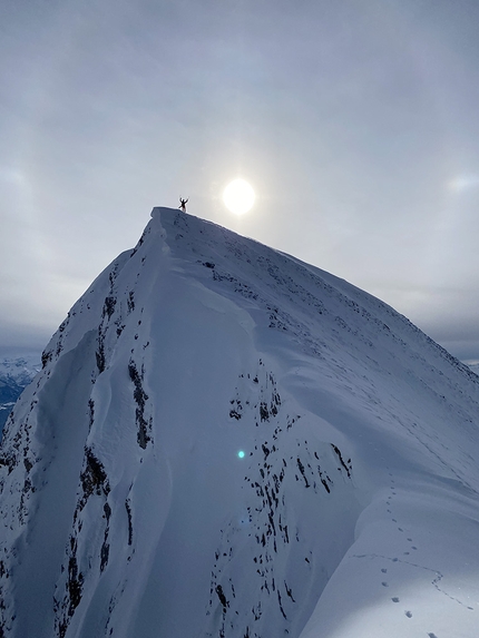 The Secret Garden on Pointe de Blonnière, new ski descent by Paul Bonhomme, Vivian Bruchez