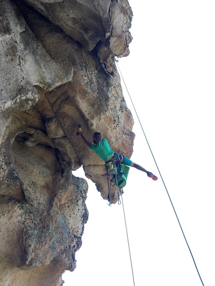 Monte Tuvu, Sardinia - Bolting new routes at Monte Tuvu, Sardinia