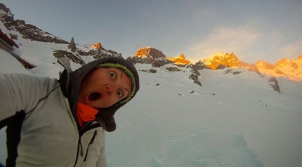 Ice climbing Val Masino - Anna Ceruti nell'avvicinamento in Val Porcellizzo