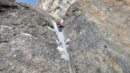 Der Rotz in Val Lasties, Dolomiti, di Manuel Luterotti e Jörg Niedermayr