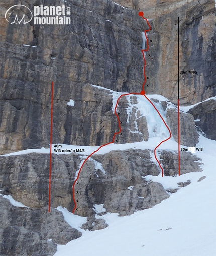 Der Rotz, Val Lasties, Dolomiti, Manuel Luterotti, Jörg Niedermayr - Der Rotz in Val Lasties nelle Dolomiti di Manuel Luterotti e Jörg Niedermayr