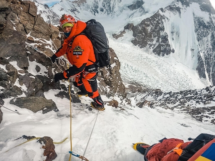 Tamara Lunger - Tamara Lunger durante una fase di acclimatamento sul K2, il 04/01/2021