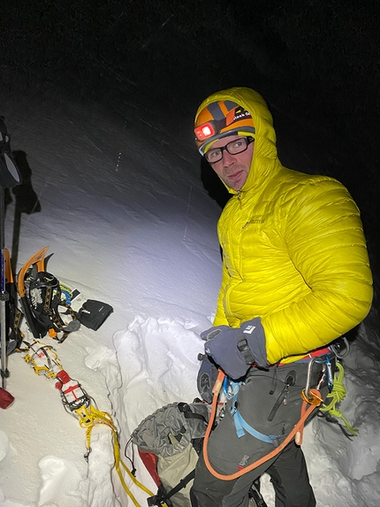 Space Shuttle, Rodelheilspitze, Dolomites - Making the first ascent of Space Shuttle on Rodelheilspitze in the Dolomites (Markus Huber, Peter Zischg, Igor Griesmair)