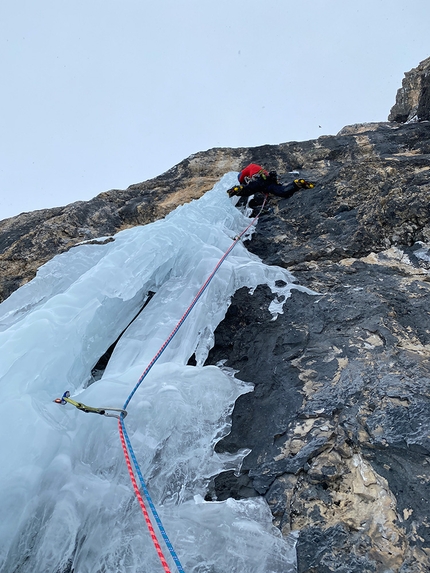 Space Shuttle on Kleine Rodelheilspitze, new mixed climb in the Dolomites