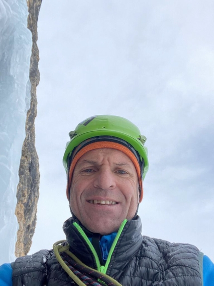 Space Shuttle, Rodelheilspitze, Dolomites, Markus Huber, Peter Zischg - Making the first ascent of Space Shuttle on Rodelheilspitze in the Dolomites (Markus Huber, Peter Zischg, Igor Griesmair)