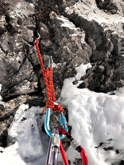 Cascata Toboga, Pala delle Masenade, Moiazza, Dolomites, Giorgia Felicetti, Federico Dell'Antone - Climbing Cascata Toboga at Pala delle Masenade, Moiazza, Dolomites (Giorgia Felicetti / Federico Dell'Antone)