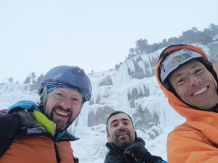 Alle Scale del Moncenisio, Riccardo Olliveri - Andrea Manildo, Lucio Rinetti e Riccardo Olliveri durante l'apertura di 'Il club del losko' alle Scale del Moncenisio