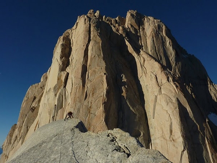 Coda, new route on Aguja Desmochada, Patagonia