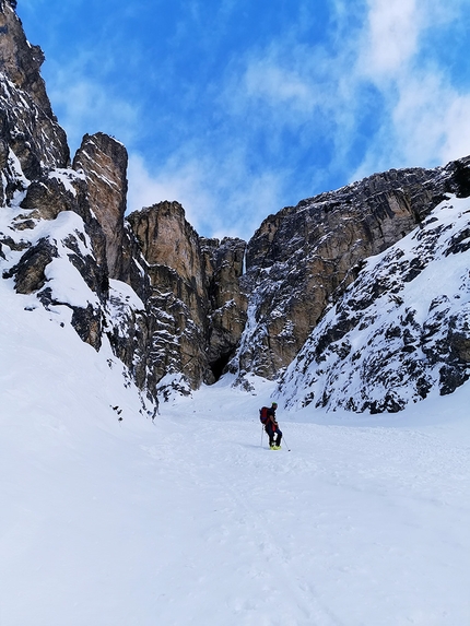 Val Rienza, Tre Cime di Lavaredo, Dolomiti, Manuel Baumgartner, Martin Baumgartner - In salita verso Eisradius, Val Rienza, Dolomiti (Manuel & Martin Baumgartner 29/01/2021)