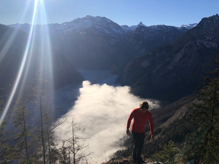 Watzmann, Berchtesgaden, Germania, Max Buck, Lando Peters - Watzmann East Face climbed by Max Buck and Lando Peters, December 2020