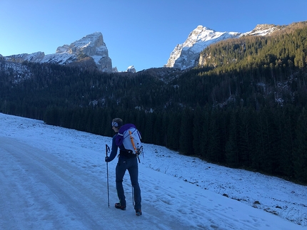 Watzmann, Berchtesgaden, Germania, Max Buck, Lando Peters - Watzmann East Face climbed by Max Buck and Lando Peters, December 2020