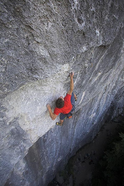 Bohinjska Bela, Slovenia - Matej Sova on Privid 8c+ at Bohinjska Bela, Slovenia