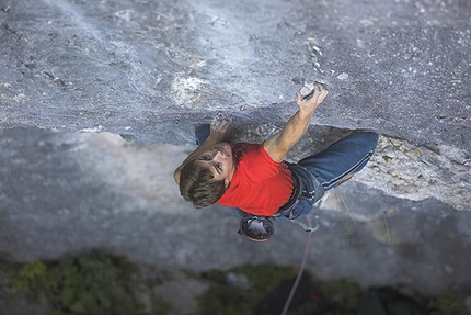 Bohinjska Bela, Slovenia - Matej Sova on Privid 8c+ at Bohinjska Bela, Slovenia