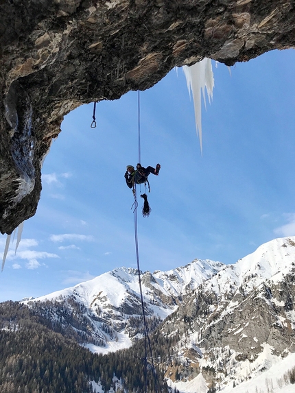 Valle di Daone, Valneda, L’Ira di Giò, Matteo Rivadossi, Simone Monecchi - L’Ira di Giò in Valneda (Val Daone): 